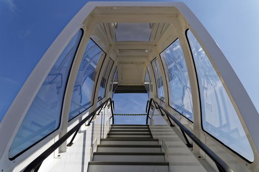 passenger stairs on airport, 