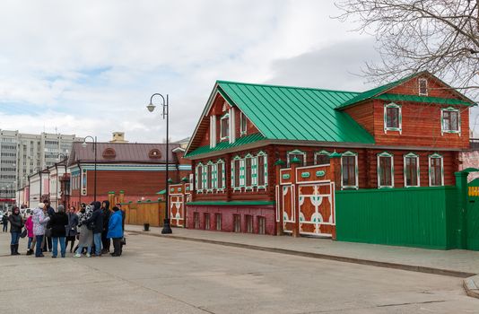 Kazan, Russia - March 28.2017. Kazan Museum Chak-chak in a Staro-Tatar Sloboda