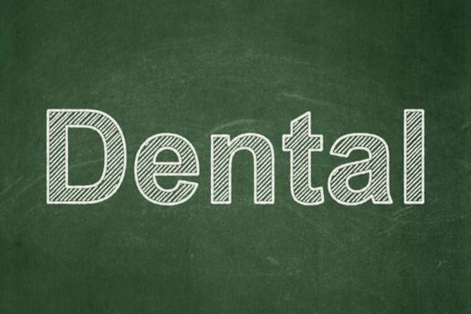 Medicine concept: text Dental on Green chalkboard background