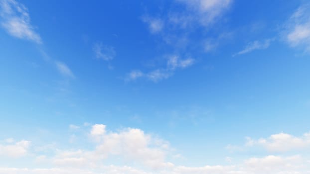 Cloudy blue sky abstract background, blue sky background with tiny clouds, 3d rendering

