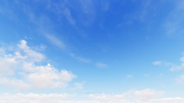 Cloudy blue sky abstract background, blue sky background with tiny clouds, 3d rendering

