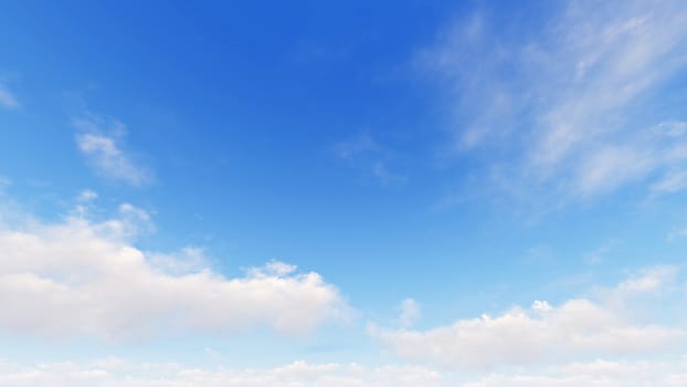 Cloudy blue sky abstract background, blue sky background with tiny clouds, 3d rendering

