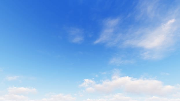 Cloudy blue sky abstract background, blue sky background with tiny clouds, 3d rendering

