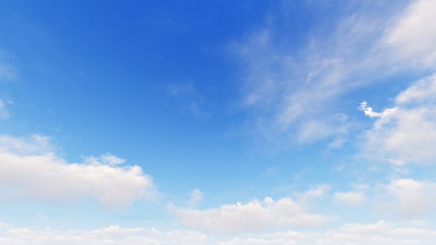 Cloudy blue sky abstract background, blue sky background with tiny clouds, 3d rendering

