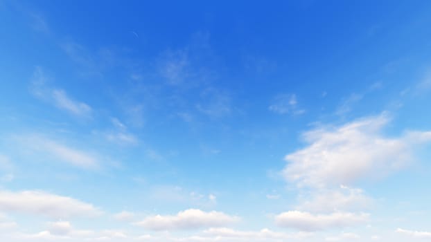 Cloudy blue sky abstract background, blue sky background with tiny clouds, 3d rendering

