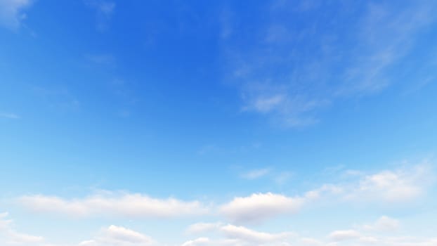 Cloudy blue sky abstract background, blue sky background with tiny clouds, 3d rendering

