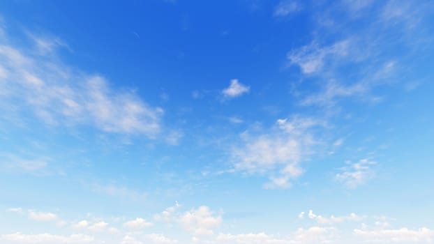 Cloudy blue sky abstract background, blue sky background with tiny clouds, 3d rendering

