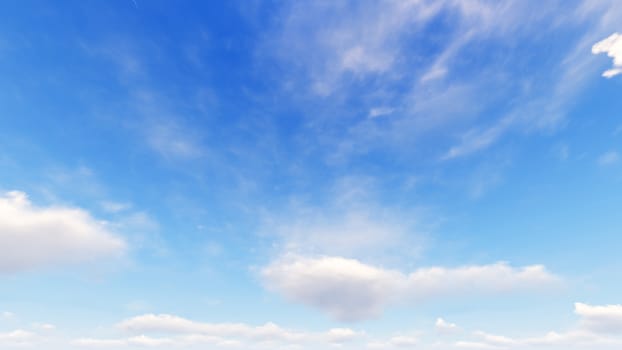 Cloudy blue sky abstract background, blue sky background with tiny clouds, 3d rendering

