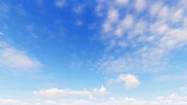 Cloudy blue sky abstract background, blue sky background with tiny clouds, 3d rendering

