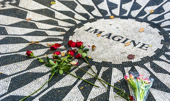 Strawberry Fields, the John Lennon Memorial in Central Park