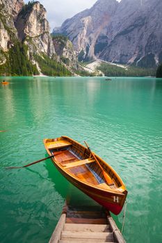 This amazing lake is located in the heart of Dolomiti mountains, UNESCO World Heritage - Italy