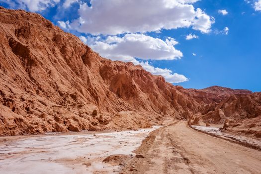 Valle de la muerte landscape in San Pedro de Atacama, Chile