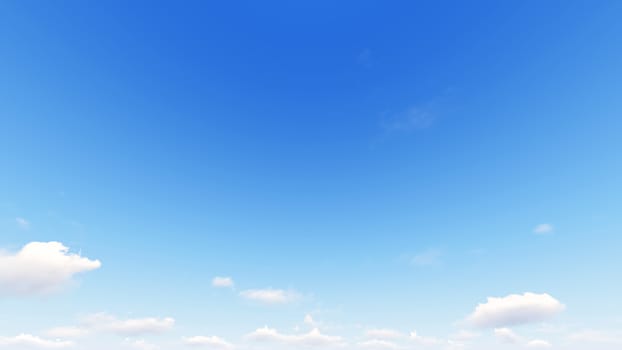 Cloudy blue sky abstract background, blue sky background with tiny clouds, 3d rendering

