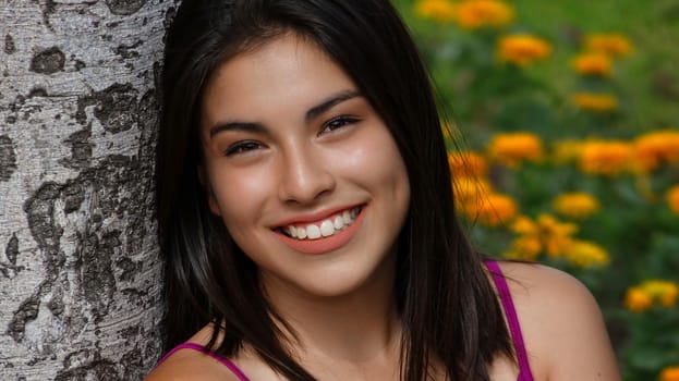 Female Teen Smiling