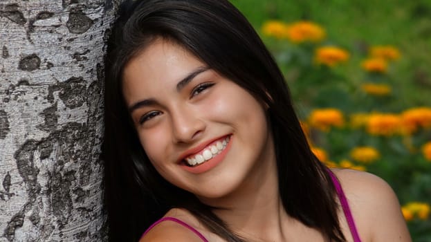 Smiling Young Teen Girl