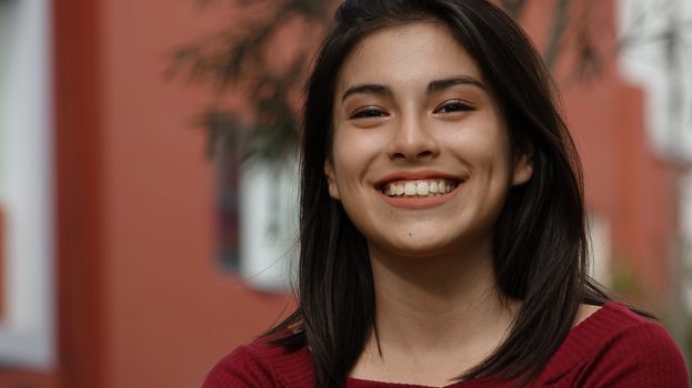 Smiling Teen Happy Female