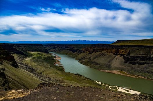 The Snake River at Swan Falls Dam.