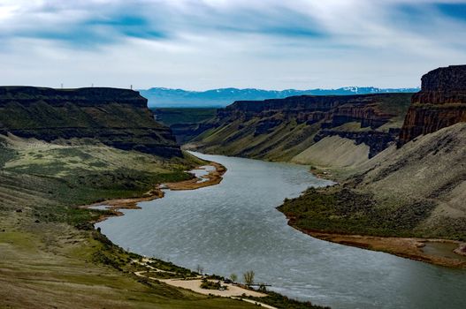 The Snake River at Swan Falls Dam.