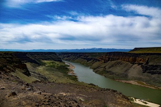 The Snake River at Swan Falls Dam.