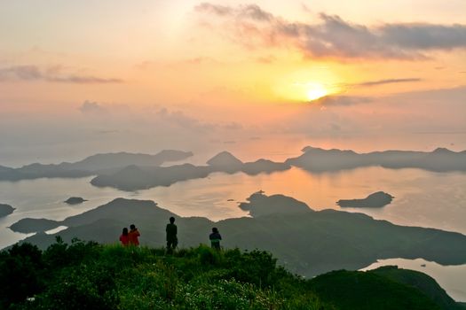 Sunrise in Tiu Tang Lung, Hong Kong, China