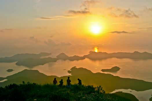 Sunrise in Tiu Tang Lung, Hong Kong, China