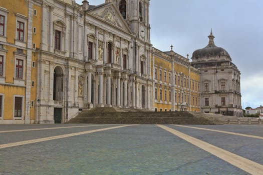 Mafra National palace  , cathedral and convent, in Portugal