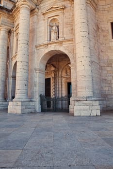 Old door in the city of Lisbon, Portugal