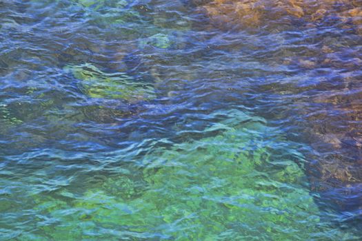 Water surface with small waves 