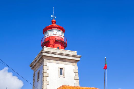 Lighthouse at Cabo da Roca, Portugal, the most west cape of continent