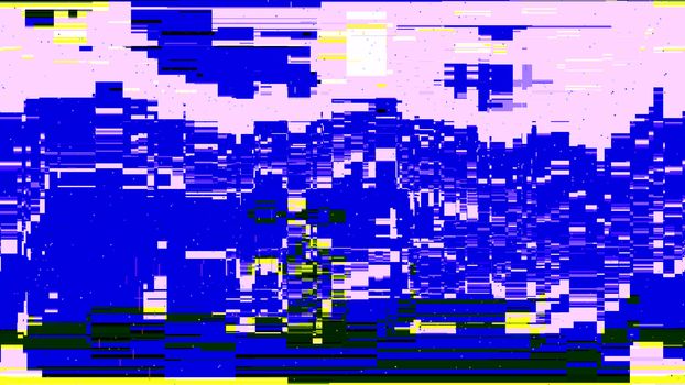 Error concept of no signal TV. 3d rendering