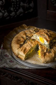 Just baked a paqualina tart, excellent option for a healthy and complete meal.