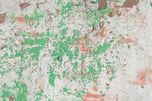 chipped paint, which has long been under the influence of different climatic conditions