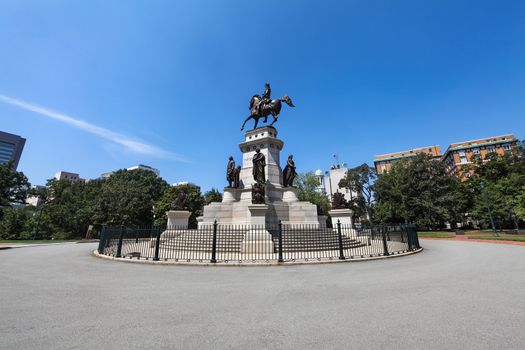 The Virginia Washington Monument, also known as the Washington Monument, is an 19th-century neoclassical statue of George Washington located in Richmond, Virginia.