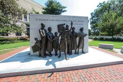 The Virginia Civil Rights Memorial is a monument in Richmond, Virginia commemorating protests which helped bring about school desegregation in the state.