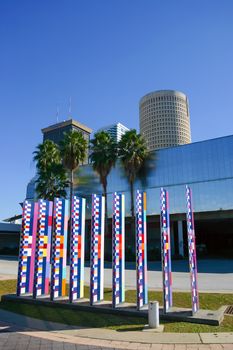 TAMPA, FLORIDA/USA - DECEMBER 06, 2003: Tampa skyline buildings of the Central Business District.