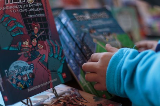 Book fair in Vitoria city, celebrating book's day on april the 23th