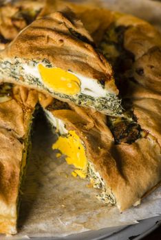 Just baked a paqualina tart, excellent option for a healthy and complete meal.