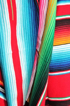 poncho serape background Mexican cinco de mayo fiesta wooden copy space