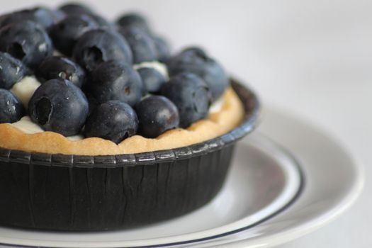 Cupcake with berries.