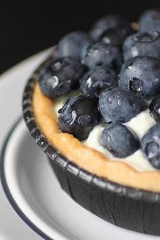 Cupcake with berries.