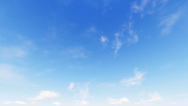 Cloudy blue sky abstract background, blue sky background with tiny clouds, 3d rendering

