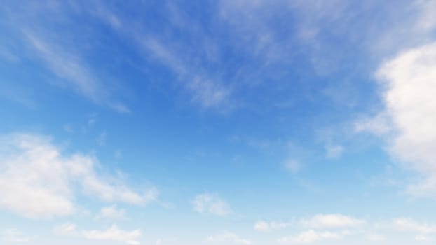 Cloudy blue sky abstract background, blue sky background with tiny clouds, 3d rendering

