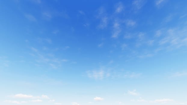 Cloudy blue sky abstract background, blue sky background with tiny clouds, 3d rendering

