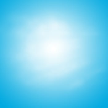 Blue Sky with Cloud,  Blue Sky Background Template With Some Space for Input Text Message Below Isolated on Blue, Cloudy Blue Sky Abstract Background, Peace Heaven Concept, White Cloud on The Sky