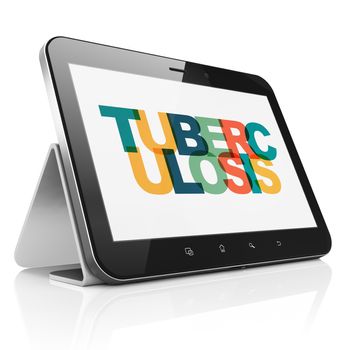 Medicine concept: Tablet Computer with Painted multicolor text Tuberculosis on display, 3D rendering