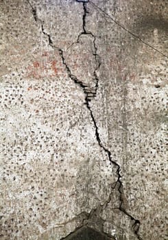 Old cracked wall of a medieval mosque, Uzbekistan