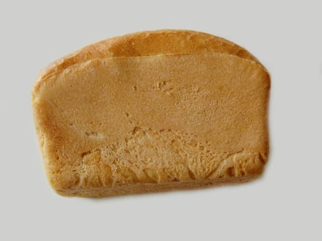 white bread loaf isolated