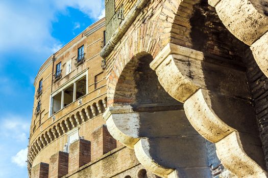 Detail of Castel Sant'Angelo in Rome