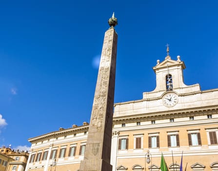 Palazzo Montecitorio is a palace in Rome and the seat of the Italian Chamber of Deputies.