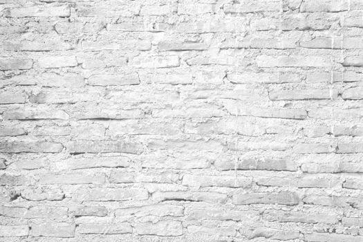 White Brick Wall Texture Background.